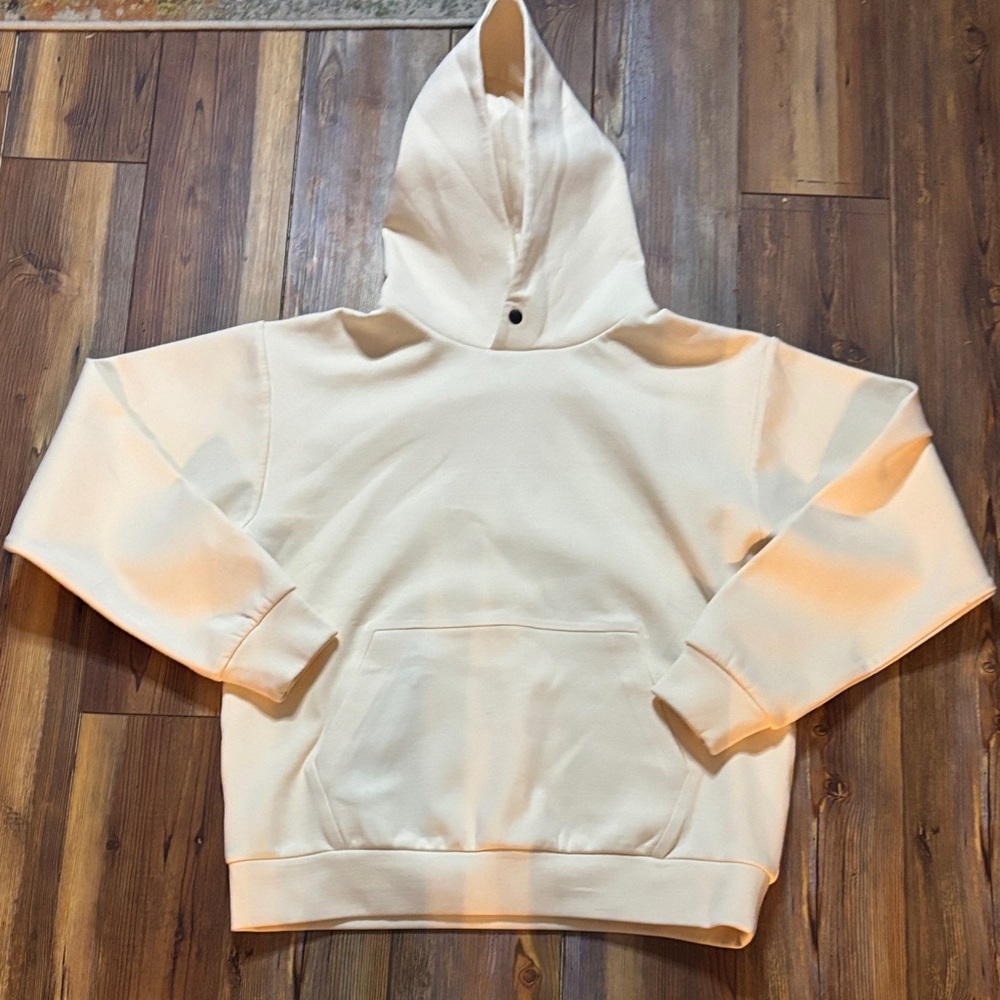 NOBULL WOMEN'S ALLDAY ELEMENTS HOODIE Medium NWOT BUTTERCREAM COLOR